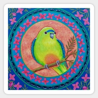 Australian orange-bellied parrot Sticker